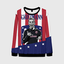 Свитшот мужской Griezmann: Atletico Star, цвет: 3D-черный