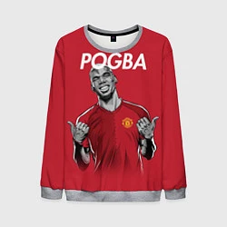 Свитшот мужской FC MU: Pogba, цвет: 3D-меланж