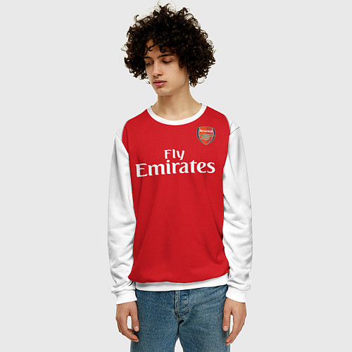 Мужской свитшот FC Arsenal: Henry Home 17/18 / 3D-Белый – фото 3