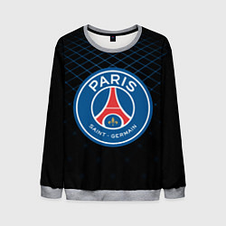 Свитшот мужской FC PSG: Blue Lines, цвет: 3D-меланж