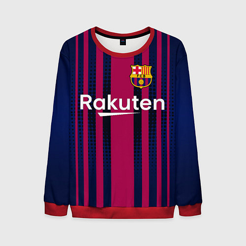 Мужской свитшот FC Barcelona: Rakuten / 3D-Красный – фото 1