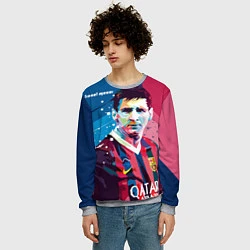 Свитшот мужской Lionel Messi, цвет: 3D-меланж — фото 2