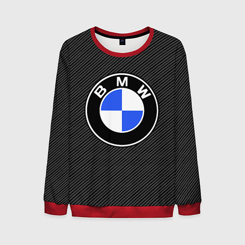 Мужской свитшот BMW CARBON БМВ КАРБОН / 3D-Красный – фото 1