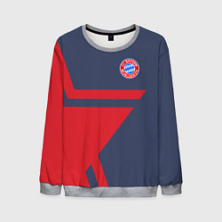 Свитшот мужской FC Bayern: Star, цвет: 3D-меланж