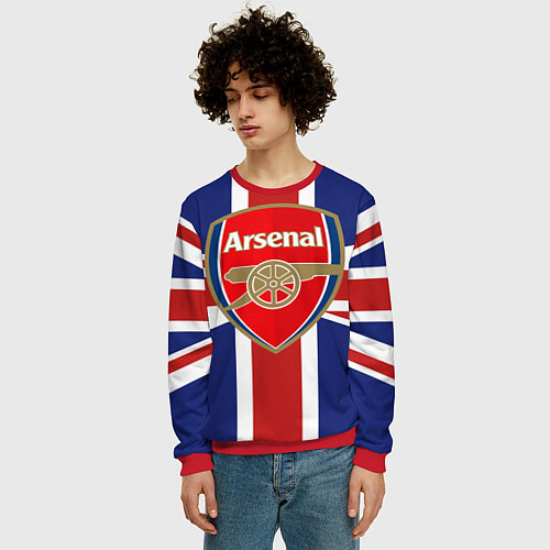 Мужской свитшот FC Arsenal: England / 3D-Красный – фото 3