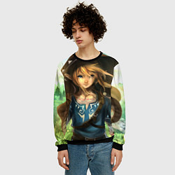 Свитшот мужской Girl of Link, цвет: 3D-черный — фото 2