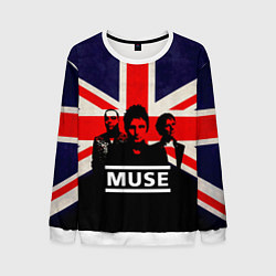 Свитшот мужской Muse UK, цвет: 3D-белый