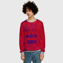 Свитшот мужской Watch Dogs: Hacker Collection, цвет: 3D-меланж — фото 2