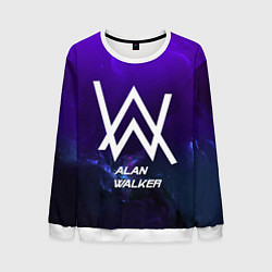 Свитшот мужской Alan Walker: Space Collection, цвет: 3D-белый