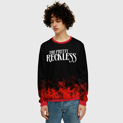Мужской свитшот The Pretty Reckless: Red Flame / 3D-Красный – фото 3