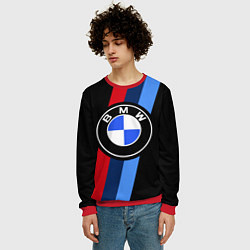 Свитшот мужской BMW 2021 M SPORT БМВ М СПОРТ, цвет: 3D-красный — фото 2