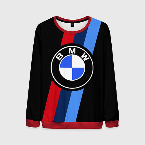 Мужской свитшот BMW 2021 M SPORT БМВ М СПОРТ / 3D-Красный – фото 1