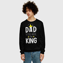 Свитшот мужской Dad you are the King, цвет: 3D-черный — фото 2