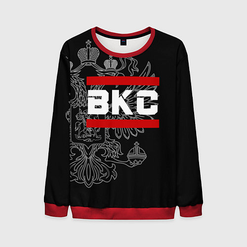 Мужской свитшот ВКС: герб РФ / 3D-Красный – фото 1