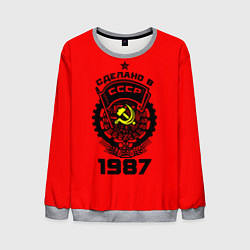 Свитшот мужской Сделано в СССР 1987, цвет: 3D-меланж