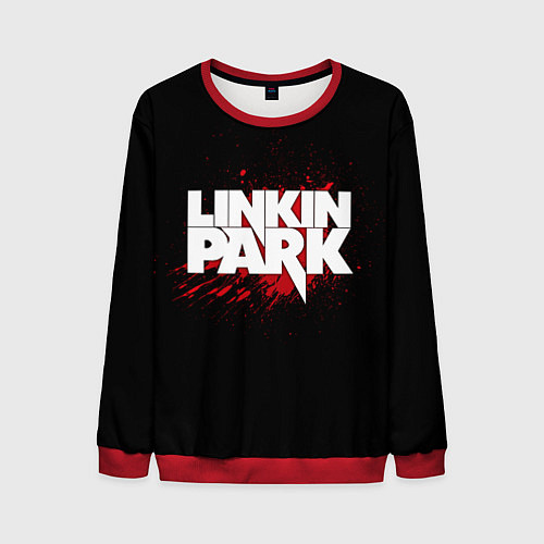 Мужской свитшот Linkin Park: Drop of Blood / 3D-Красный – фото 1