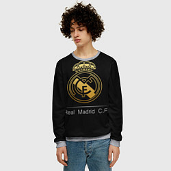 Свитшот мужской FC Real Madrid: Gold Edition, цвет: 3D-меланж — фото 2
