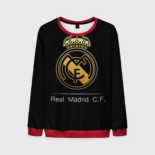Мужской свитшот FC Real Madrid: Gold Edition / 3D-Красный – фото 1