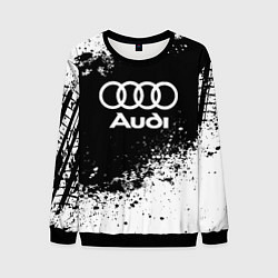 Свитшот мужской Audi: Black Spray, цвет: 3D-черный