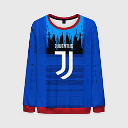 Свитшот мужской FC Juventus: Blue Abstract, цвет: 3D-красный