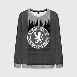 Мужской свитшот FC Chelsea: Grey Abstract