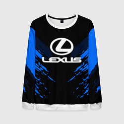 Свитшот мужской Lexus: Blue Anger, цвет: 3D-белый