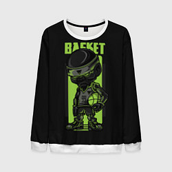 Свитшот мужской Black Basket, цвет: 3D-белый