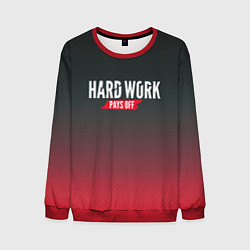 Мужской свитшот Hard Work Pays Off: Red