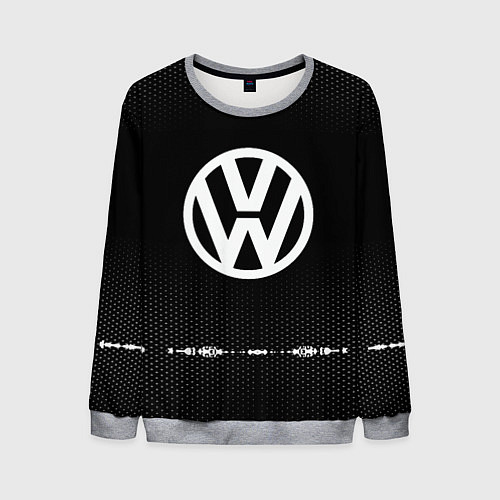 Мужской свитшот Volkswagen: Black Abstract / 3D-Меланж – фото 1
