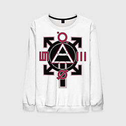 Свитшот мужской 30 seconds to Mars emblem, цвет: 3D-белый