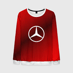 Свитшот мужской Mercedes: Red Carbon, цвет: 3D-белый