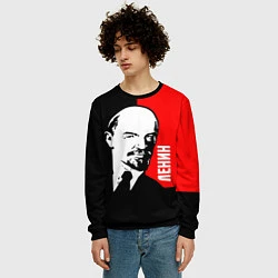 Свитшот мужской Хитрый Ленин, цвет: 3D-черный — фото 2