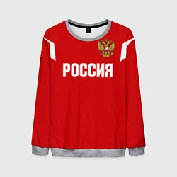 Свитшот мужской Сборная России, цвет: 3D-меланж