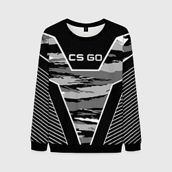 Свитшот мужской CS:GO Grey Camo, цвет: 3D-черный