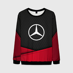 Свитшот мужской Mercedes Benz: Grey Carbon, цвет: 3D-черный