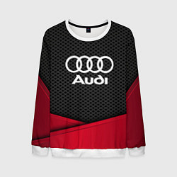 Свитшот мужской Audi: Grey Carbon, цвет: 3D-белый
