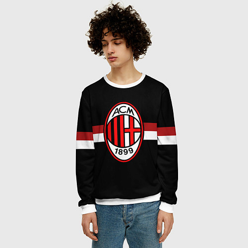 Мужской свитшот AC Milan 1899 / 3D-Белый – фото 3