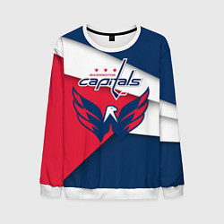 Свитшот мужской Washington Capitals, цвет: 3D-белый