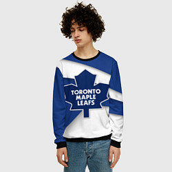 Свитшот мужской Toronto Maple Leafs, цвет: 3D-черный — фото 2