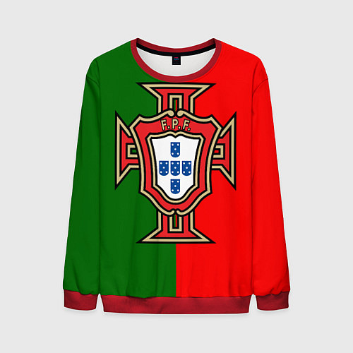 Мужской свитшот Сборная Португалии / 3D-Красный – фото 1