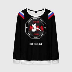 Свитшот мужской MMA Russia, цвет: 3D-белый
