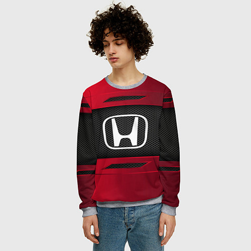 Мужской свитшот Honda Sport / 3D-Меланж – фото 3