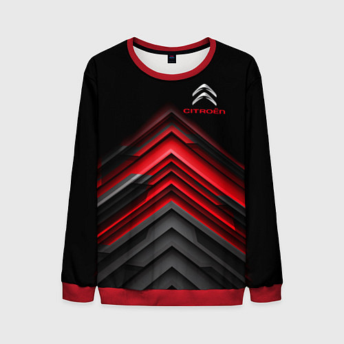 Мужской свитшот Citroen: Red sport / 3D-Красный – фото 1