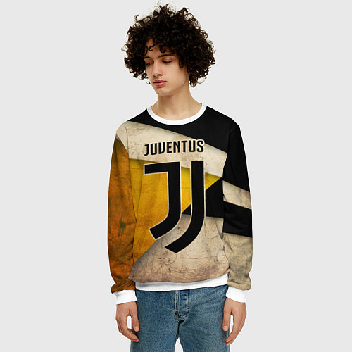 Мужской свитшот FC Juventus: Old Style / 3D-Белый – фото 3