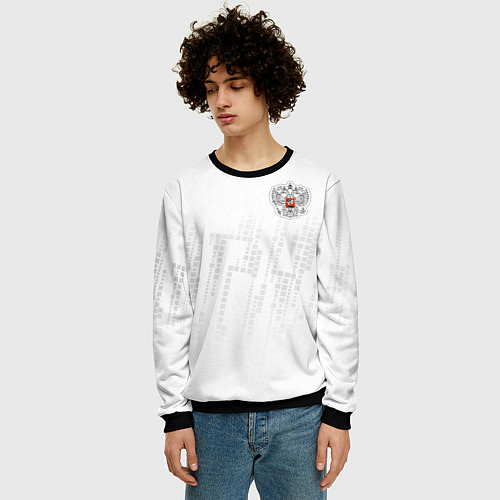 Мужской свитшот Russia 2022 The Winner! / 3D-Черный – фото 3