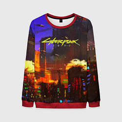 Мужской свитшот Cyberpunk 2077: Night City