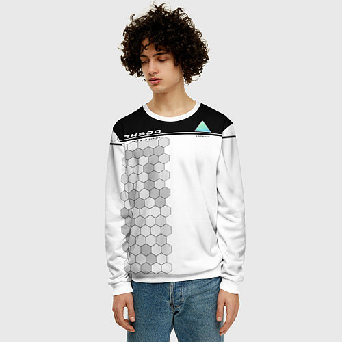 Мужской свитшот Detroit: RK900 / 3D-Белый – фото 3