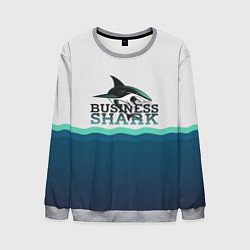 Свитшот мужской Business Shark, цвет: 3D-меланж