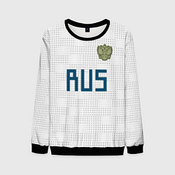 Свитшот мужской Сборная России 2018, цвет: 3D-черный