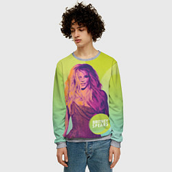 Свитшот мужской Britney Spears, цвет: 3D-меланж — фото 2